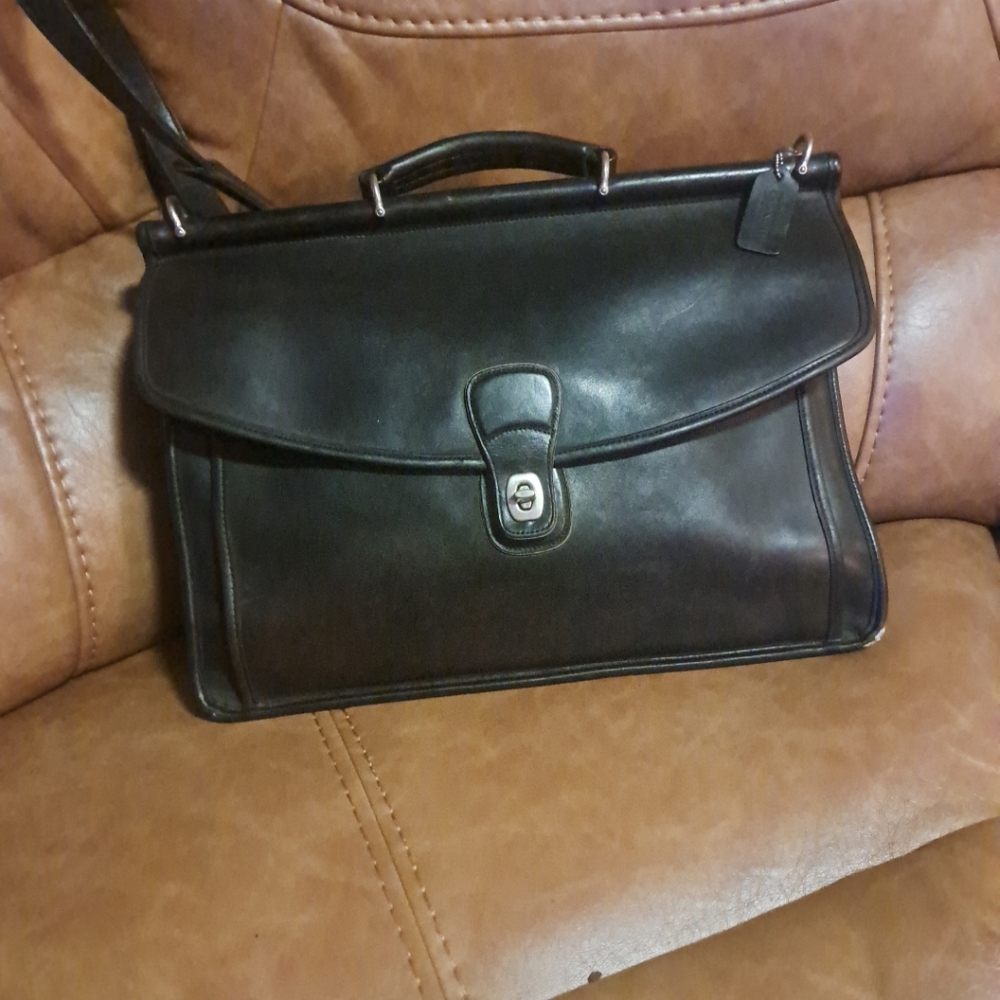 Coach Black Leather Bag